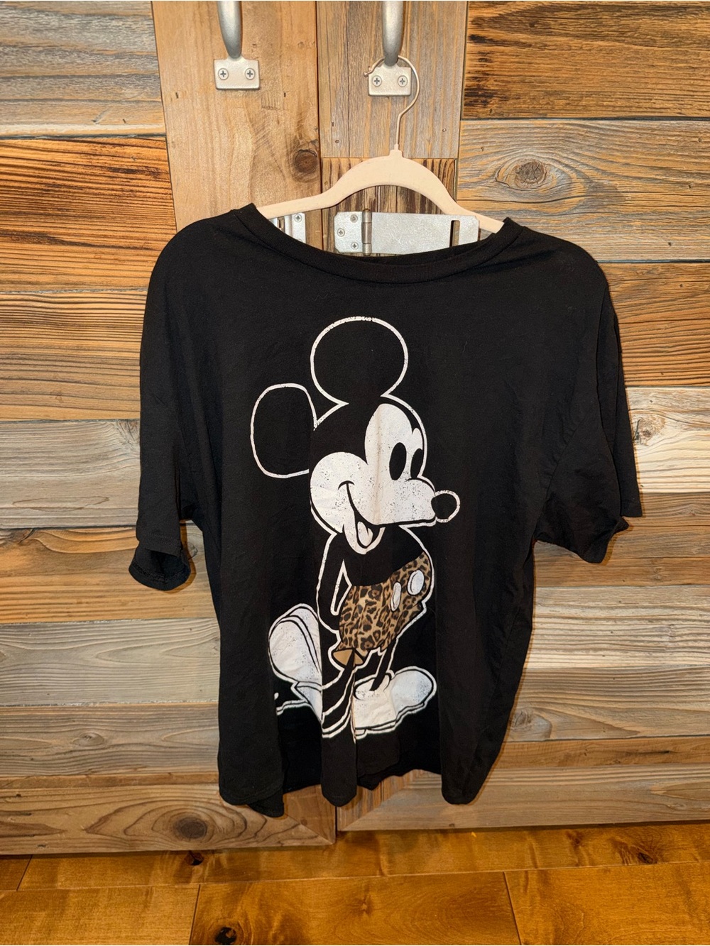 Women's Black Mickey Mouse Graphic Tee